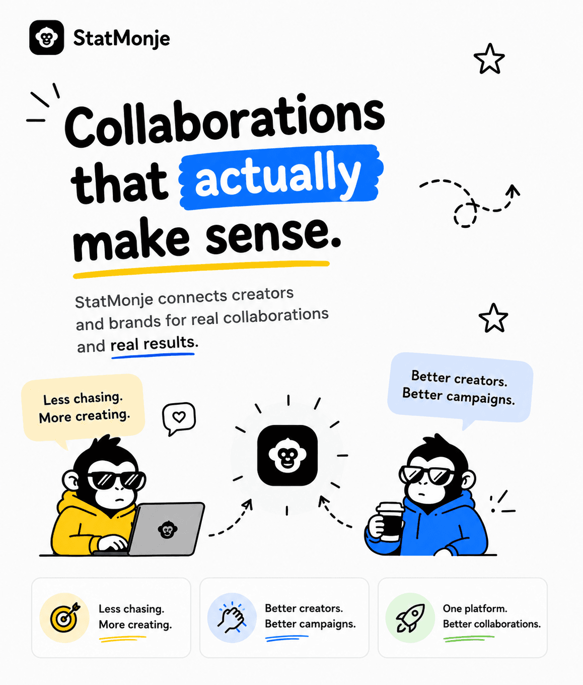 StatMonje — Collaborations that actually make sense